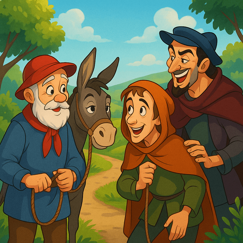 saf adam, esek ve dolandırıcı masalı